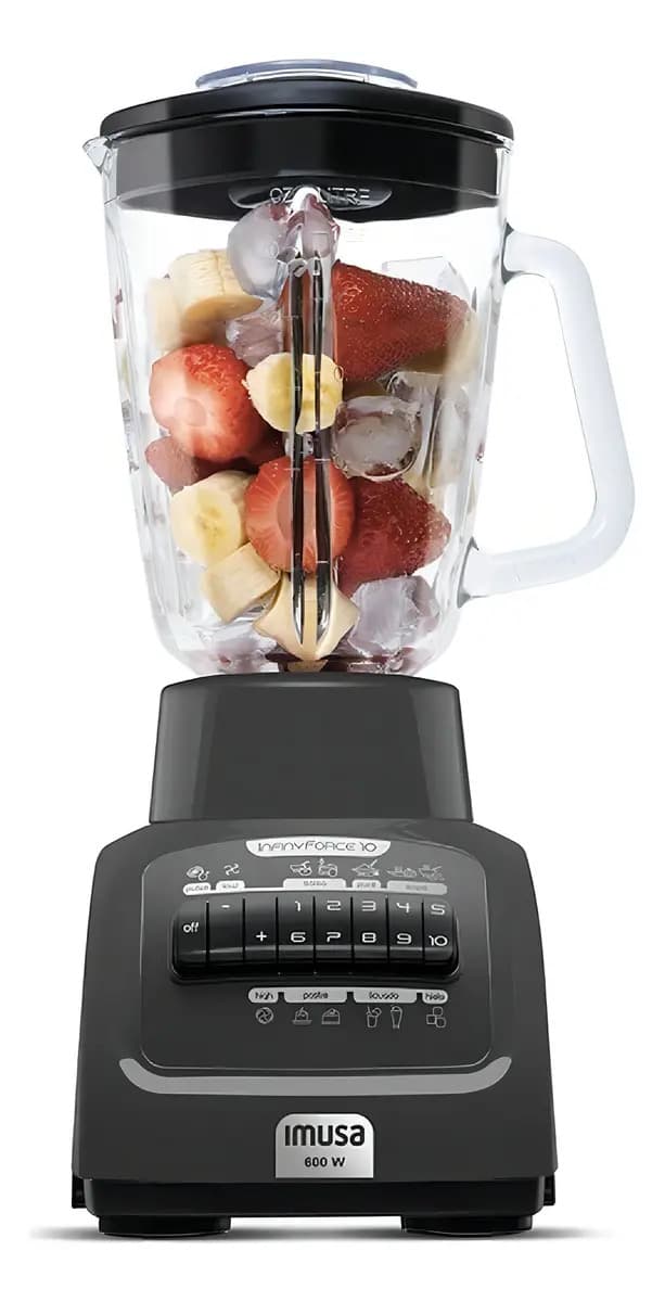 Licuadora Imusa Infiny Force 10 Velocidades En Vidrio 1.75l