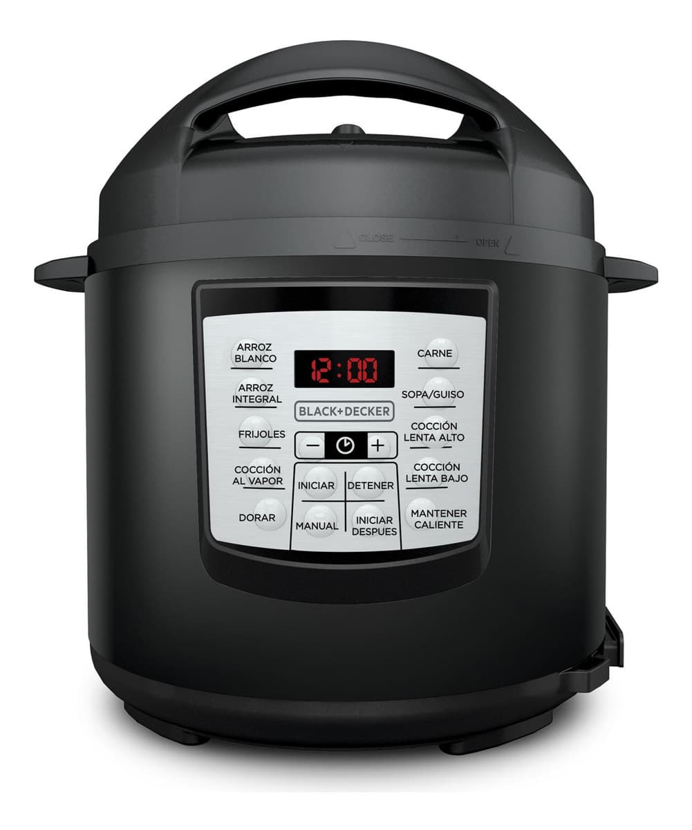 Olla A Presion Eléctrica Multifuncional Black+decker 5.7l Negro 110v