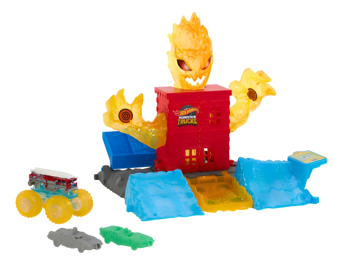 Set Hot Wheels Monster Trucks Arena Smashers Demolición