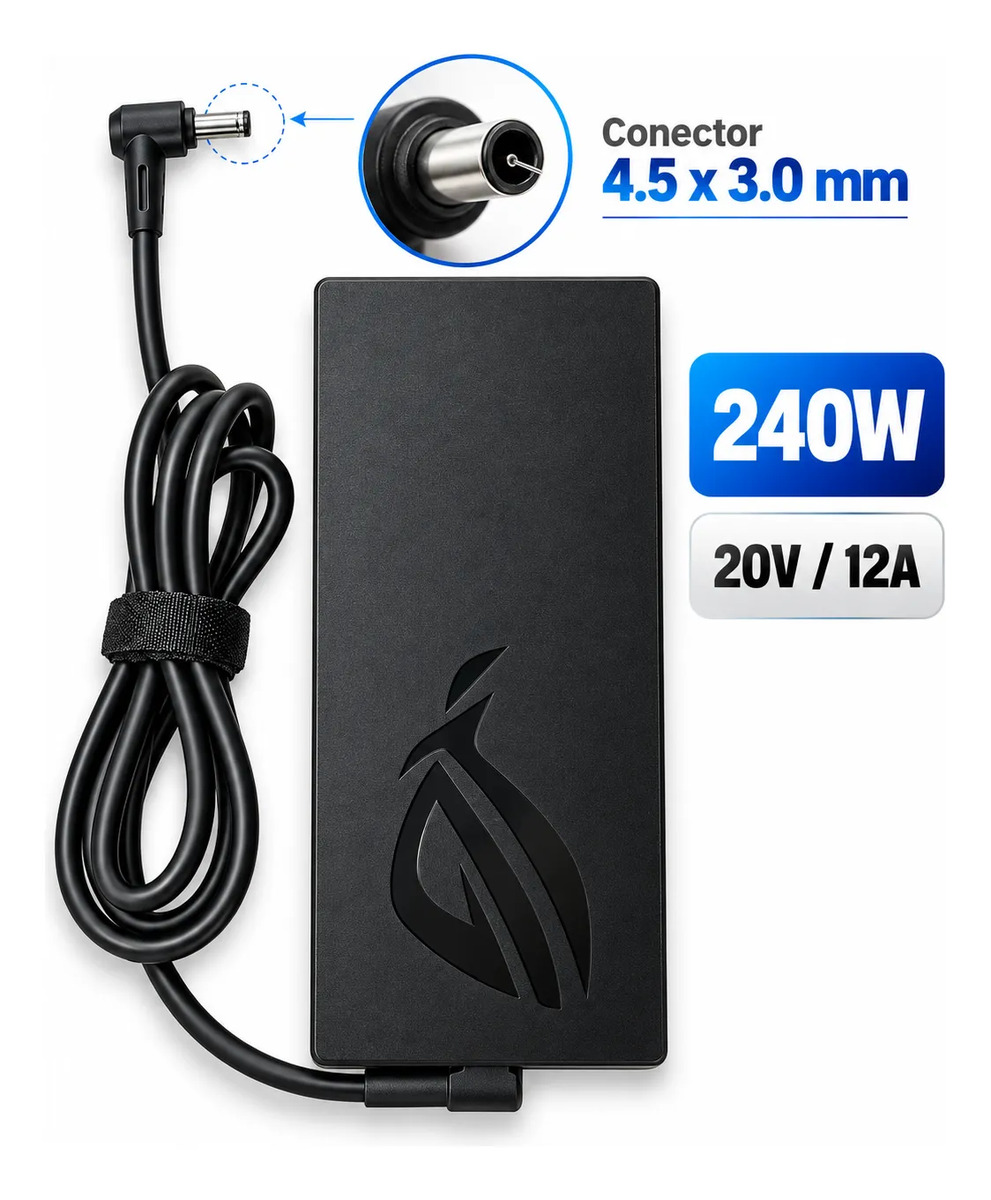 Cargador Para Asus Rog 240w 20v 12a 4.5x3.0mm Pin Central